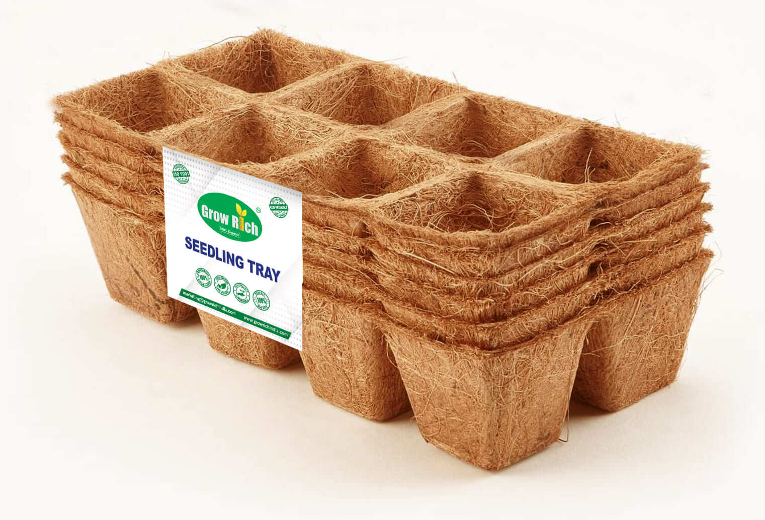 Grow Rich Cavity Coir Seedling Tray