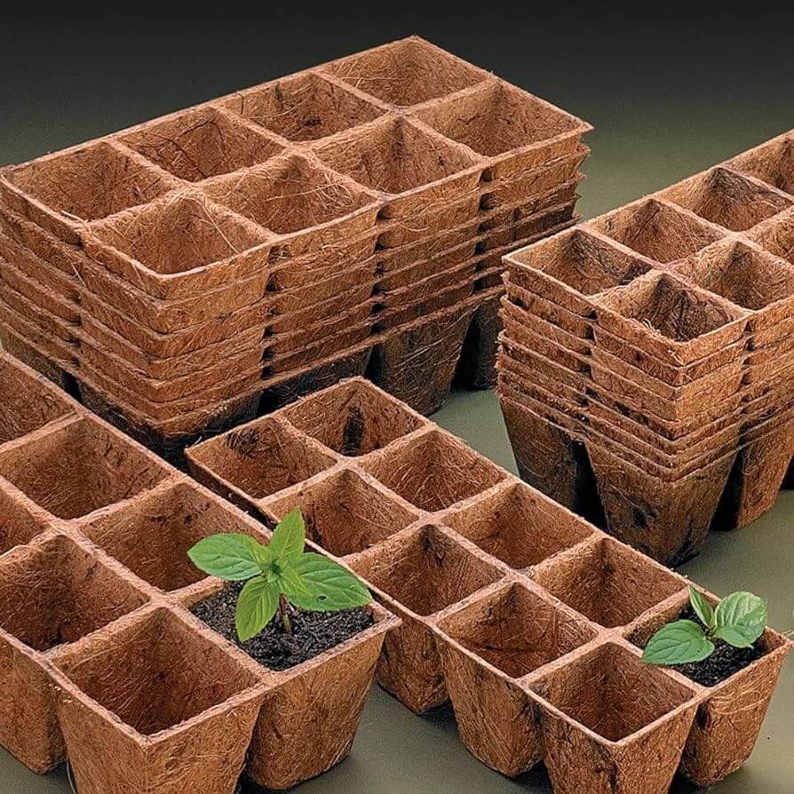 Grow rich cocnut coir seedling tray