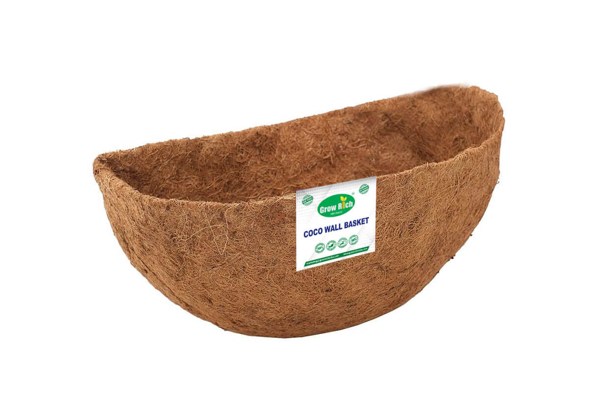 Grow rich cocnut coir wall basket